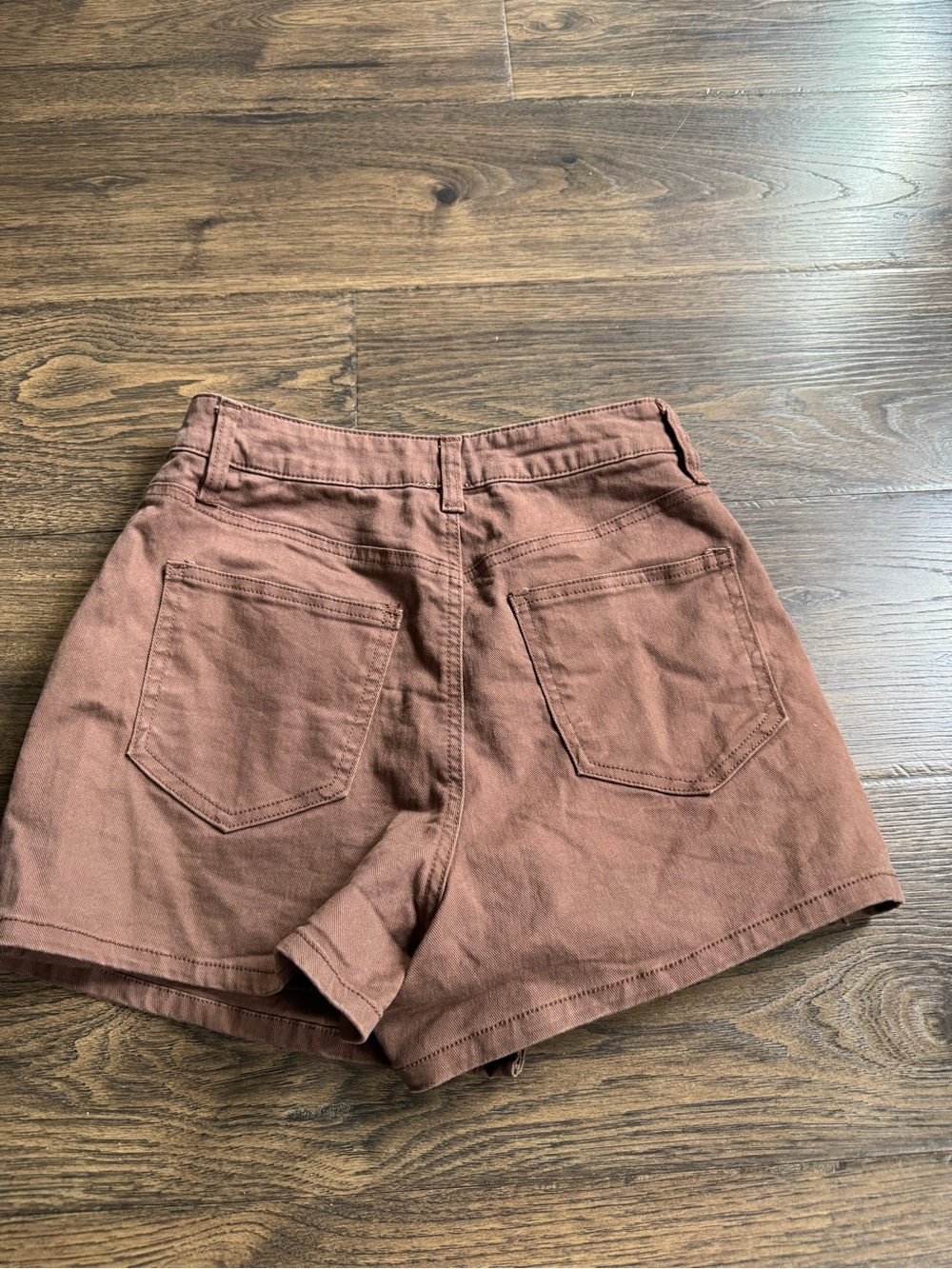 Blue Rain Rust Button-Front Skort - Picture 5 of 5